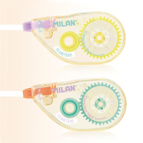 Milan Display Box 12 Blister Packs 5 Mm X 15 M Correction Tape, New Look Series - 1 Pcs.