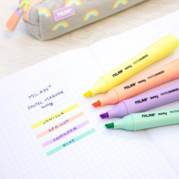 Milan Cases With 4 SWAY Pastel Highlighters