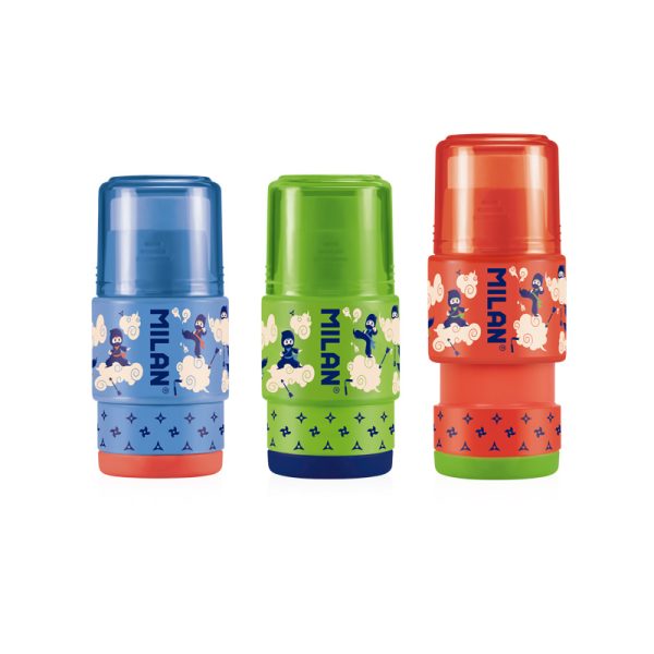 Milan Eraser With Pencil Sharpener EXTENSION Ninjutsu Special Series - 1 Pcs.