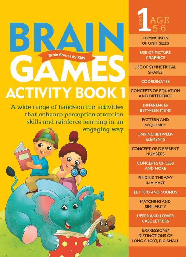 Brain Games for Kids : Brain Games Activity Book Level 1 : Book-1