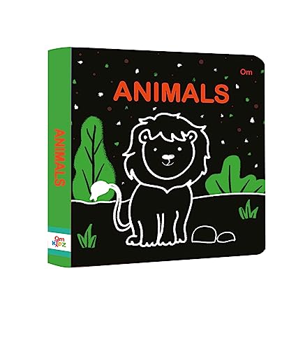 Board book: Animals - High contrast board book for children