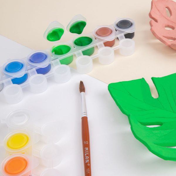 Milan Blister Pack With 14 Jars 5 Ml Poster Paint, 12 Mixing Pots And Brush