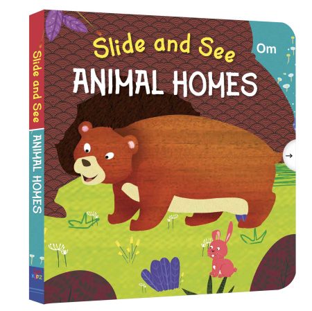 Slide and See Animal Homes (Board book for children)
