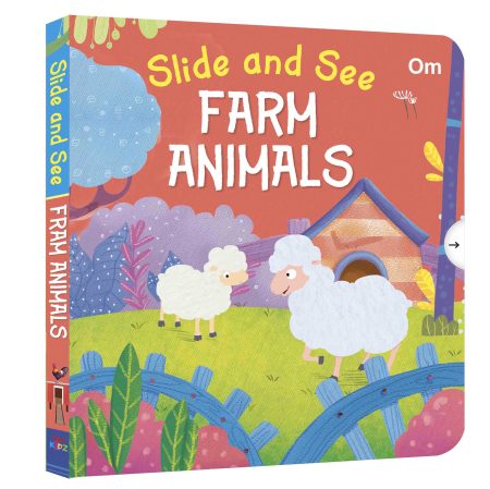 Slide and See Farm Animals (Board book for children)