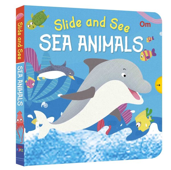 Slide and See Sea Animals (Board book for children)