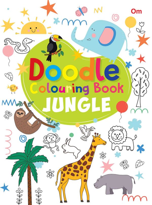 Colouring Book: Doodle Colouring Book Jungle