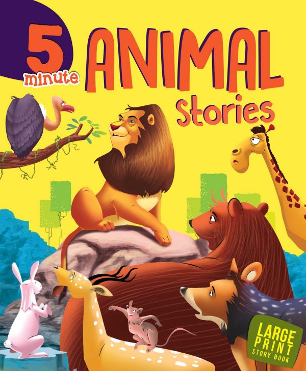 5 Minute Animal Stories : Large Print
