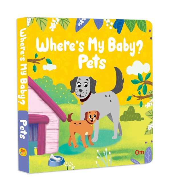 Board Book: Where's My Baby? Pets - Illustrated Story books for Kids