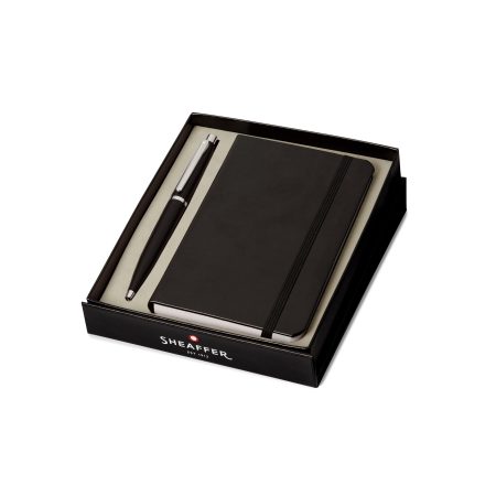GIFTSET SHEAFFER VFM G9405 MATTE BLACK WITH CHROME TRIM BP WITH SMALL NOTEBOOK