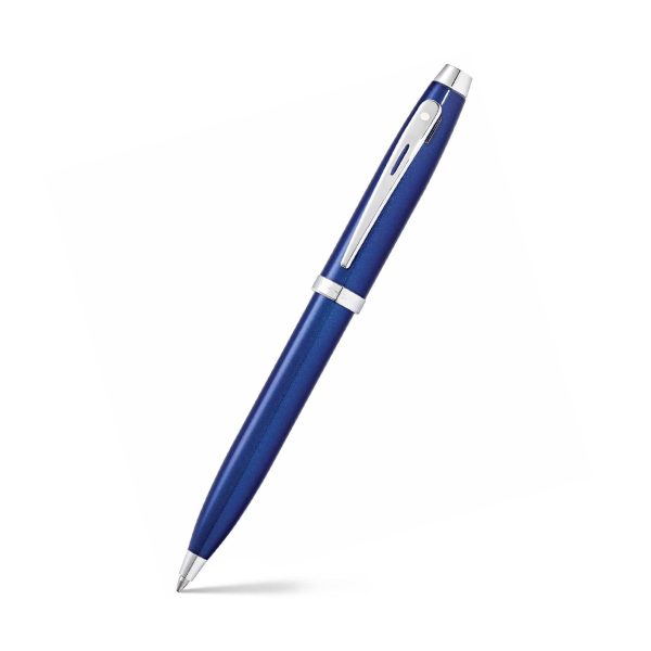 PEN SHEAFFER 100 E9339 GLOSSY BLUE WITH CHROME TRIM BP