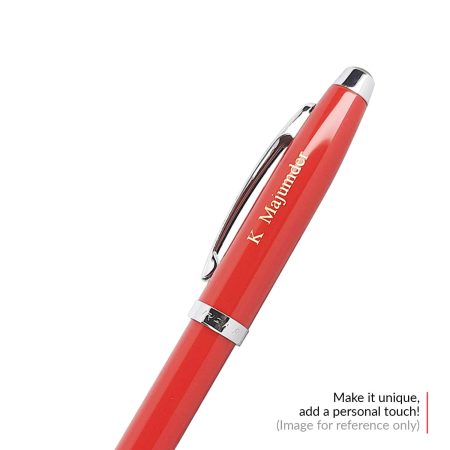 PEN SHEAFFER VFM E9403 EXCESSIVE RED WITH CHROME TRIM BP