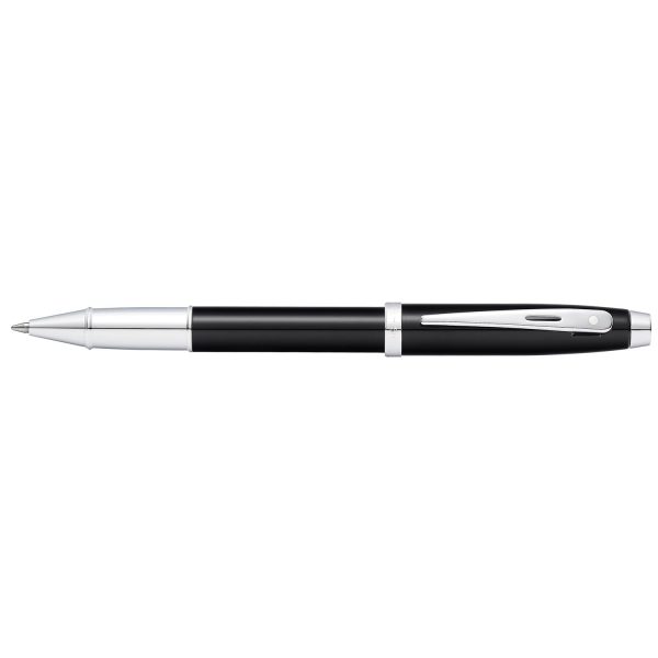 PEN SHEAFFER 100 E9338 GLOSSY BLACK WITH CHROME TRIM RB