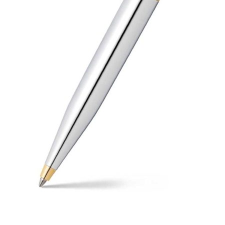 PEN SHEAFFER VFM E9422 POLISHED CHROME WITH GOLD TRIM BP