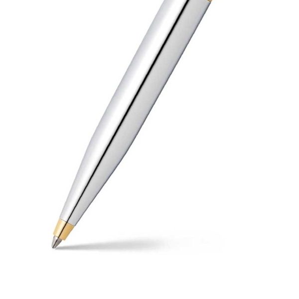 PEN SHEAFFER VFM E9422 POLISHED CHROME WITH GOLD TRIM BP