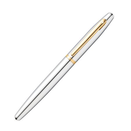 PEN SHEAFFER VFM E9422 POLISHED CHROME WITH GOLD TRIM RB