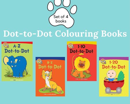 DOT TO DOT COLOURING BOOKS (SET OF 4 BOOKS)
