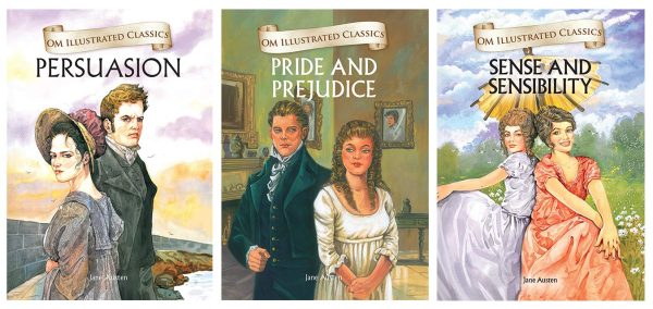 OM ILLUSTRATED CLASSIC: COLLECTION OF JANE AUSTEN (SET OF 3) (PERSUASION, PRIDE AND PREJUDICE, SENSE