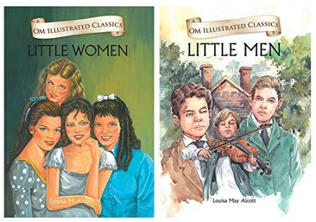OM ILLUSTRATED CLASSIC: COLLECTION OF LOUISA MAY ALCOTT (SET OF 2) (LITTLE WOMEN,  LITTLE MEN)