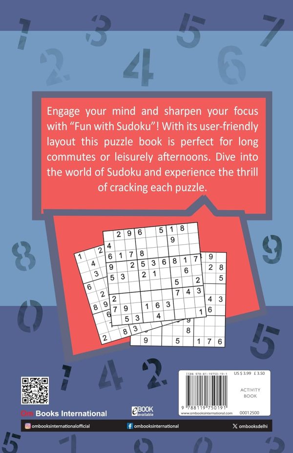 Fun With Sudoku - To Sharpen Young Minds - Level -1- Brain Booster - Great Brain Exercises - Brain Booster Puzzles for all ages