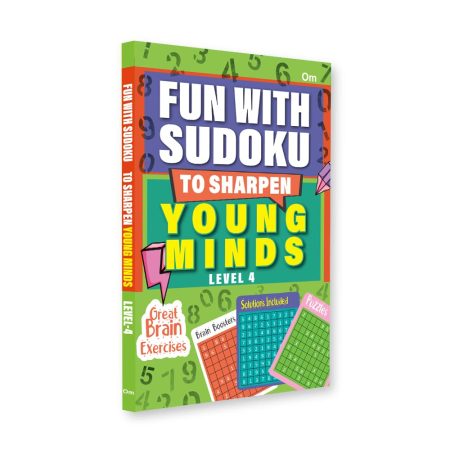 Fun With Sudoku - To Sharpen Young Minds - Level -4 - Brain Booster - Great Brain Exercises - Brain Booster Puzzles for all ages