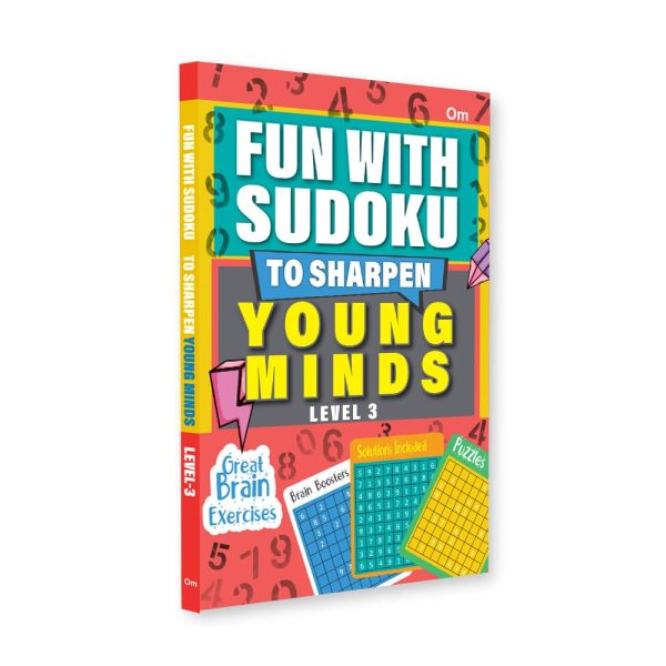 Fun With Sudoku - To Sharpen Young Minds - Level -3- Brain Booster - Great Brain Exercises - Brain Booster Puzzles for all ages