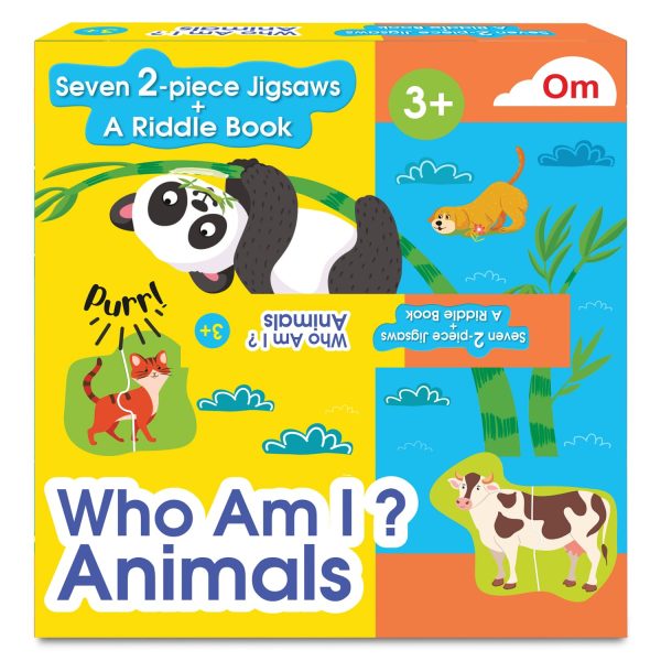 Who Am I? - Animals - Jigsaws Puzzle boxset - Jigsaw Puzzles with A Riddle Book