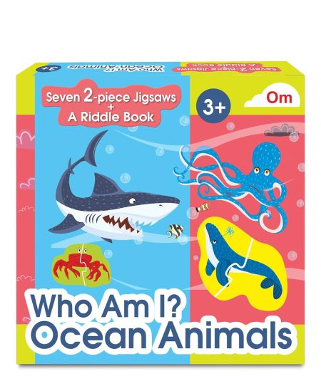 Who Am I? - Ocean Animals - Jigsaws Puzzle boxset - Jigsaw Puzzles with A Riddle Book