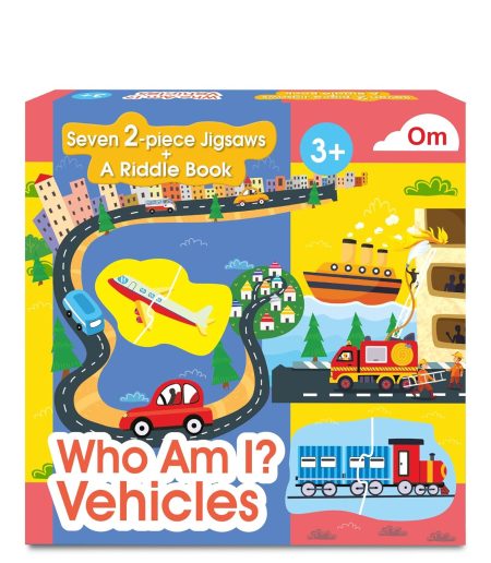 Who Am I? - Vehicles - Jigsaws Puzzle boxset - Jigsaw Puzzles with A Riddle Book