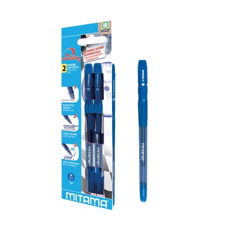 Mitama Semi Gel Ink Pen - Blue 0.7 mm - 2 pcs + 2 refills_61700