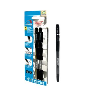 Mitama Semi Gel Ink Pen - Black 0.7 mm - 2 pcs + 2 refills_61701