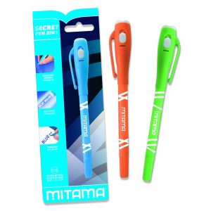 Mitama Magic Pen (2 in 1) Double Tip Ball Point Pen Ink + Magic Ink + UV Light - Assorted Body Colour_61921