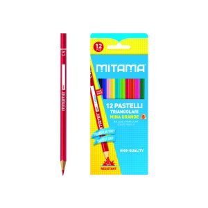 Mitama Colour Pencils - Set of 12 Pencils - Triangular shape with Perfect Grip_61991