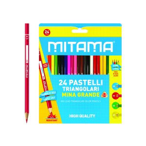 Mitama Colour Pencils - Set of 24 Pencils - Triangular shape with Perfect Grip_61992