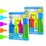 Mitama Fluo Highlighters - German Ink - Long Writing-600m - Set of 4 Colours _62852