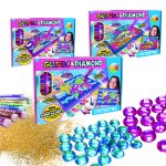 Mitama Creativity Set - Glitter & Diamonds - A4 Adhesive + 8 Glitter Tubes + 2 Glitter Glues - Fun Activity Set for Kids_62867