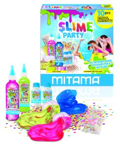 Mitama Slime Party - 10 pcs / 2 Slime Glues + 2 Activators + Slime cases + 4 bags - Fun Activity Set for Kids_62883