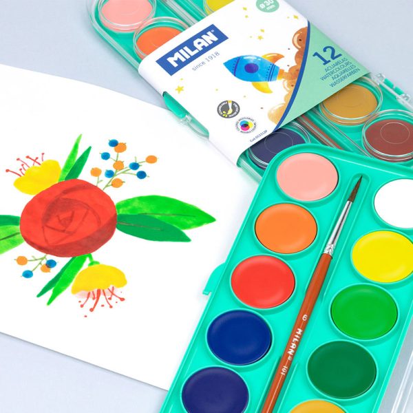 MILAN_Set Of 12 Watercolour Tablets -  (Code_053312P)