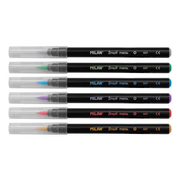 Milan_Brush-Tipped Fibrepen Metal 1 Pcs.