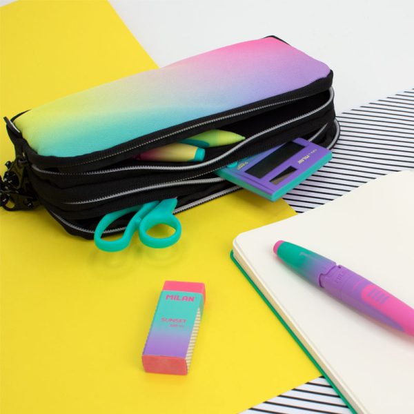 Milan Zip Pencil Case Sunset