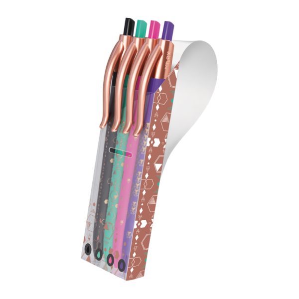 MILAN_Set Of 4 Copper Ball Pens  (Code_176583914)