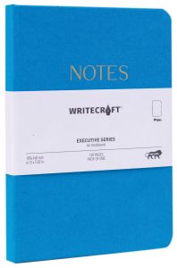 WriteCraft Executive Series Notebook | Notebook for Gifting | Office & Stationery Notebook | Hardbound | A6 , Plain , 128 Pages , Pack of 1 - Kingfisher