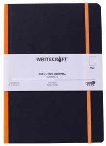 WriteCraft Executive Journal Notebook | Notebook for Gifting | Office & Stationery Notebook | Hardbound | A5 , Plain , 192 Pages , Pack of 1 - Mandrin