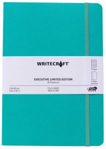 WriteCraft Executive Limited Edition Notebook | Notebook for Gifting | Office & Stationery Notebook | A5 , Ruled , 176 + 16 Pages, Flexibound , Pack of 1 - Sea Green