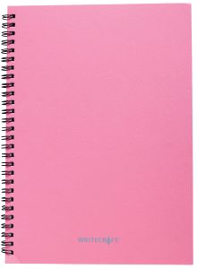 WriteCraft Wiro Series | B5 Wirobound | 144/72 sheets | Ruled | Pack of 1 - Panama Pink