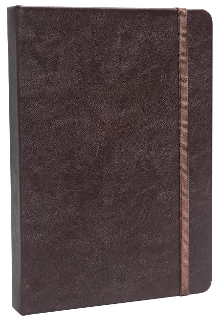 WriteCraft Signature Series NoteBook | A5 Leatherite Notebook | Notebook for Gifting | Office & Stationery Notebook | Leatherite Cover | 240 pages , Ruled | Pack of 1 - Dark Tan