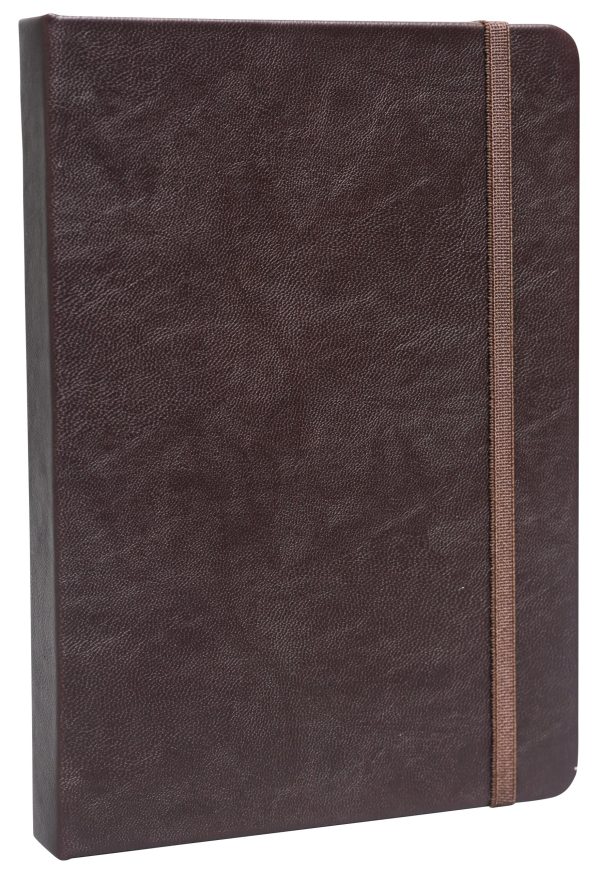 WriteCraft Signature Series NoteBook | A5 Leatherite Notebook | Notebook for Gifting | Office & Stationery Notebook | Leatherite Cover | 240 pages , Ruled | Pack of 1 - Dark Tan