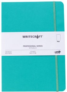 WriteCraft Professional Series Notebook | Notebook for Gifting | Office & Stationery Notebook | Flexibound | A5 , Plain , 192 Pages , Pack of 1 - Sea Green