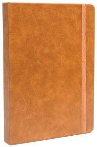 WriteCraft Signature Series Planner| Leatherite Daily Planner | Planner for Gifting | Office & Stationery Planner | 128x210 | Ruled | 384 pages | Pack of 1 - Tan