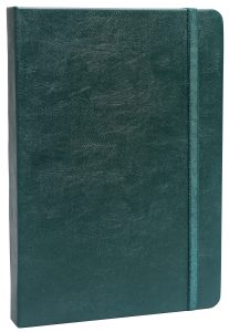 WriteCraft Signature Series NoteBook | A5 Leatherite Notebook | Notebook for Gifting | Office & Stationery Notebook | Leatherite Cover | 128 pages , Ruled | Pack of 1 - Green