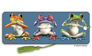 Artgame_3D Bookmark NO EVIL FROGS